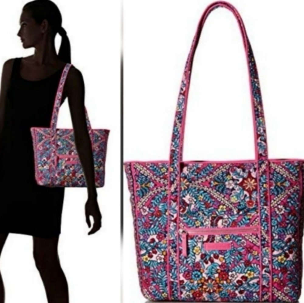 Vera Bradley Iconic Kaleidoscope Tote EUC - Picture 5 of 10